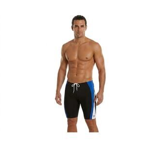 Speedo Men's Endurance+ Jammer Swim Shorts Size 38 Black Blue White Training